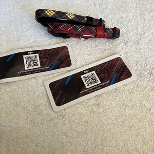 Citizen K9 Dog Collar with Blue and Red Accents size xs adjustable.